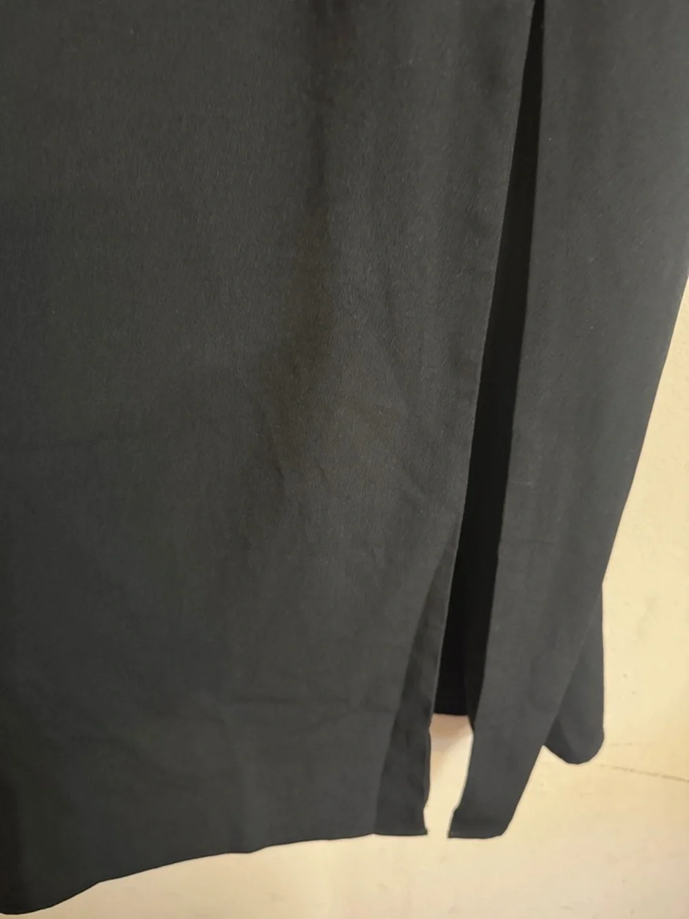 Abercrombie & Fitch Classic Black Sleeveless Midi Dress with Side Slit Sz XL NWT